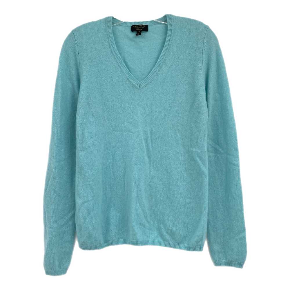 Charter Club Blue V-Neck Sweater Knit | Womens M